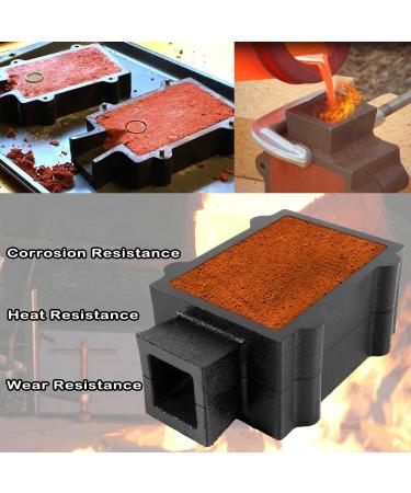 Deecaray Black Cast Iron Flask Mold Holder - 2 Pieces for Sand Casting Metal Jewelry and Tools - Buy Online on GoSupps.com