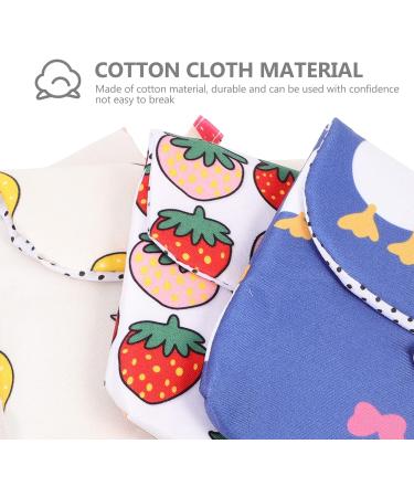 Nuobesty 4PC Mini Wet Bags - Reusable Cotton Breast Pads & Menstrual Sanitary Napkin Bags for Moms | Cartoon Design - Buy Online on GoSupps.com