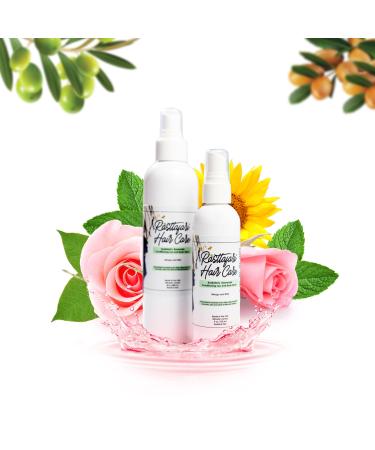 Rastta Locs Rosewater and Mint Conditioning Loc and Body Refreshing Spray for Type 4 hair Braids Organic Vegan Hair Moisturizer Dreadlock Spray with Aloe. - Tropical Mint Fragrance - 4oz 4 Fl Oz (Pack of 1)