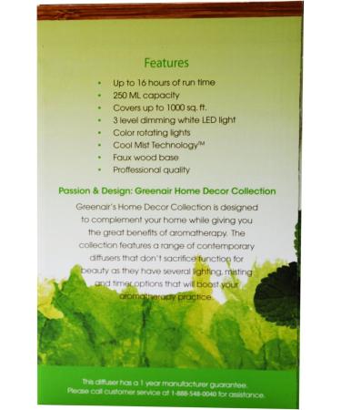 Green Air Nature's Mist Essential Oil Diffuser - Aromatherapy Essential Oil Diffuser (1.1 lb) for Home & Spa - International Shipping Available - Buy Online on GoSupps.com