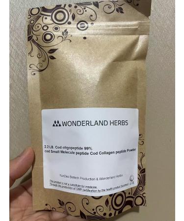 WonderLand Herbs 2.2 LB. Cod oligopeptide 99% cod Small Molecule peptide Cod Collagen peptide Powder - Buy Online on GoSupps.com