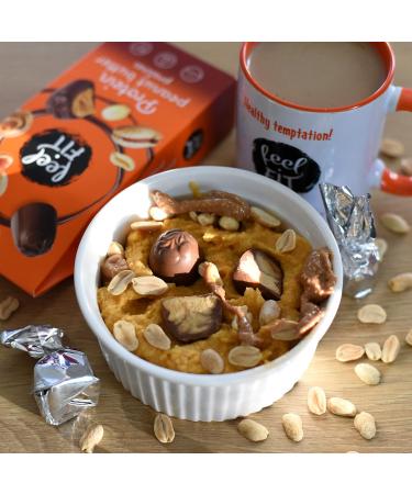 Feel Fit Chocolates with Peanut Butter - Sugar-Free Belgian Milk Chocolate 24-Pack 17% Protein & Gluten-Free Snacks - Buy Online on GoSupps.com