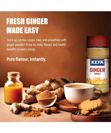 Keya Ginger Powder 40g All-Natural and Dried Instant ginger Powder No Additives Preservatives Pack of 3 - Buy Online on GoSupps.com
