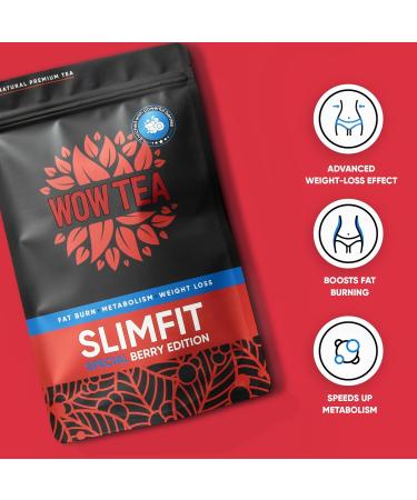  WOW TEA WOW TEA Berry SlimFit Tea fat burning and appetite control with berries and green tea 150g - Buy Online on GoSupps.com