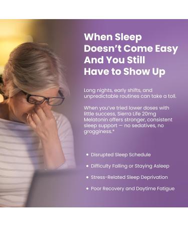 SIERRA LIFE SCIENCES 10 mg High Dosage Melatonin in Easy-to-Swallow Capsules - 120 Servings - Buy Online on GoSupps.com