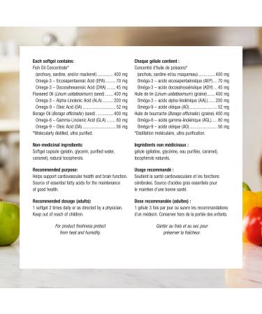 Webber Naturals Omega 3-6-9 1 200 mg Fish Oil 280 Softgels Supports Cardiovascular Health and Brain Function - Buy Online on GoSupps.com