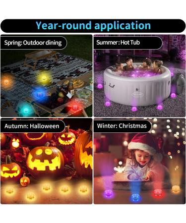 Daphomeu Mini Underwater LED Lights - Waterproof RGB Lights for Aquarium Pool Garden Wedding & Christmas Decor with Remote Control - Buy Online on GoSupps.com