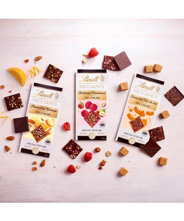 Lindt - Raspberry Hazelnut Tablet 70% Cocoa EXCELLENCE - Dark Chocolate - 100g - Buy Online on GoSupps.com