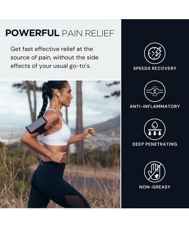 Pain Relief Cream 3.4oz - Long Lasting Muscle & Joint Relief for Athletes - Maximum Strength Menthol Rub - Non-Greasy & Non-Burning - 3oz Pack - Buy Online on GoSupps.com