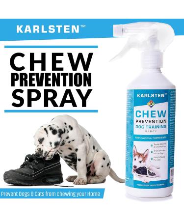 karlsten Chew Deterrent Prevention Training Spray for home & Furniture Protection. Prevent Dogs & Cats from chewing your Home 500 ml spray - Buy Online on GoSupps.com