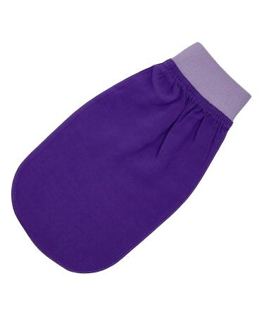 Turkish 100% Silk Exfoliating Gloves & Mitt - Bath Scrub Fake Tan Remover for Men & Women | Feel Fine (Purple & Lilac - Buy Online on GoSupps.com
