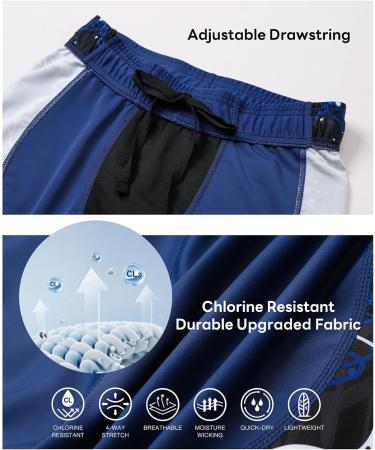 HUGE SPORTS Men's Splice Swim Shorts Compression Jammer - Long Wild Series L Devil Fish - Swimwear for Competition & Training - Buy Online on GoSupps.com