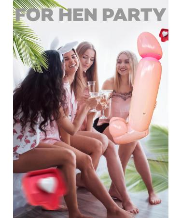 Bachelorette Party Inflatable Pennis Balloon Inflatable Pennis Willy Bachelorette Party Bride Party Decorations Bachelorette Party Pool Games Hens Party Supplies Inflatable Pennis Willy Balloon - Buy Online on GoSupps.com