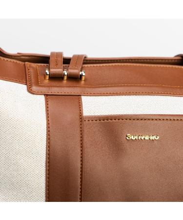 Sunveno Brown Diaper Bag - Travel Wrap Messenger Bag with Diaper Pad & Stylish Shoulder Handbag for Moms - Buy Online on GoSupps.com