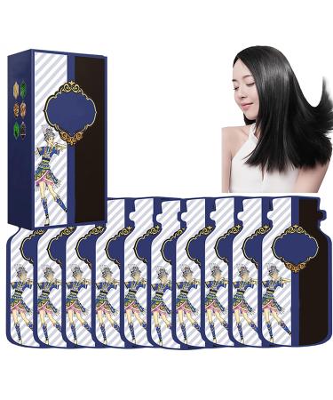 Natural Botanical Hair Dye,New Botanical Bubble Hair Dye 30ml 10 packs/box,Natural Botanical Hair Dye,Botanical Bubble Hair Dye (Natural black, 2 box)