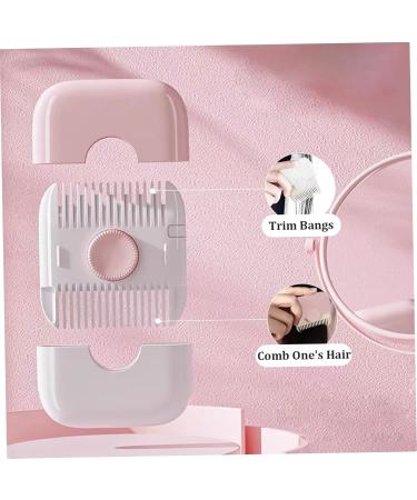 Split Ends Hair Trimmer Women Fringe Trimmer 2 in 1 Mini Portable Cute Hair Brush Detachable Dustproof Knob Adjustable Stainless Steel Slicer Hair Clipper Type 1 - Buy Online on GoSupps.com