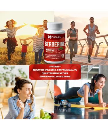 Premium Berberine Supplement 150 Capsules 50 Days Supply 1500mg Berberine Per Serving Berberine HCI Made from 100% Pure & Natural Ingredients Non-GMO Gluten-Free. Berberine 150 Count (Pack of 1) - Buy Online on GoSupps.com
