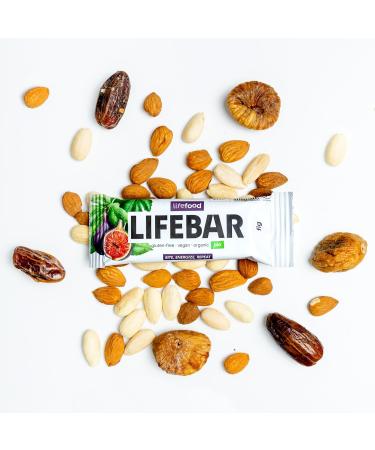 Lifefood Lifebar Energy Seal - Vegan Sports Bars Raw Organic Gluten-Free Lactose-Free No Added Sugar - 15 Pack (Fig Flavor) - Buy Online on GoSupps.com