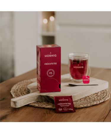 J. Hornig Fruit Tea - Fruity-Sweet Flavor & Aroma | 100 Tea Bags (4 x 25 Bags) - International Shipping - Buy Online on GoSupps.com