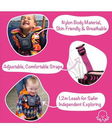 Hobbledehoo Active Child Harness for Everyday Safety and SEN Autism Awareness - Pink (Ages 1-7) - Buy Online on GoSupps.com