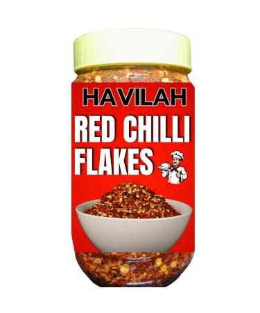 Havilah Chilli Flakes 450 gm - Red Chilli Flakes Lal Mirch Dry Red Chillies Whole Red Mirchi Flakes Chili Flakes 450 g Chilli Flakes 450 gm in Fresh Perfect for Spicing Up Dishes. 1 g (Pack of 1)