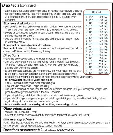 Alli Diet Weight Loss Supplement 60mg Capsules - 170 Count (1 Pack) - Buy Online on GoSupps.com