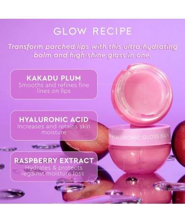 Glow Recipe Plum Hydration Heroes Holiday Kit - Vegan 2-Pc Set for Hydrated Skin & Lips | Plum Plump Hyaluronic Acid Cream & Gloss Balm - Buy Online on GoSupps.com