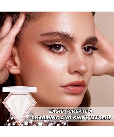 White Highlighter Makeup Palette - Waterproof & Long-Lasting Shimmer Contour Powder | Brightens & Illuminates Face | 01 Pearl White - Buy Online on GoSupps.com