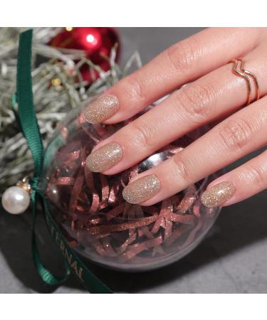 Bluesky Gel Nail Polish 10ml Joyful Gold - XMASS2202 Gold Glitter Gel Nail Polish for 21 Day Manicure Professional Salon & Home Use Requires Curing Under LED UV Nail Lamp - Buy Online on GoSupps.com