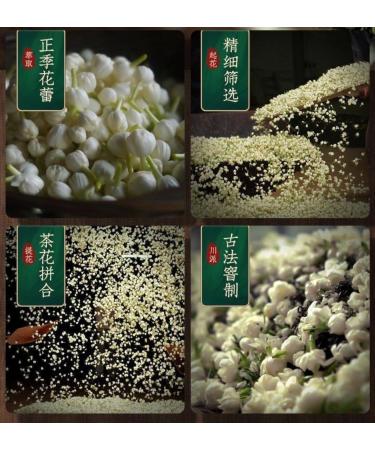 HQZM Premium Jasmine Green Tea 125g Bag Jasmine Floating Snow Strong Aroma Tea - Buy Online on GoSupps.com