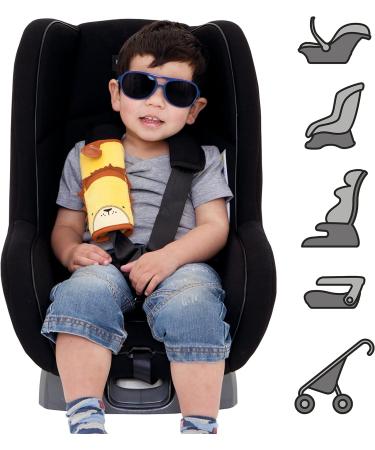 Trunki SnooziHedz Leeroy Lion Seat Belt Pads - Yellow | Kids Seatbelt Cover for Car Seats and Pram - Buy Online on GoSupps.com