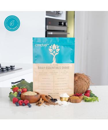 LyfeFuel Meal Replacement Shake - Plant-Based Nutrition with Vegan Protein, Superfoods, and Whole Food Nutrients - Vanilla Flavor (24 Servings) | Dairy-Free, Keto, Low Carb, Soy-Free, Gluten-Free - Buy Online on GoSupps.com
