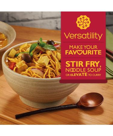 Lucky Boat Wholewheat Chow Mein Noodles 3.5KG - Source of Fibre - Bulk Chinese Noodles for Stir Fry - 3.5kg Pack - Buy Online on GoSupps.com