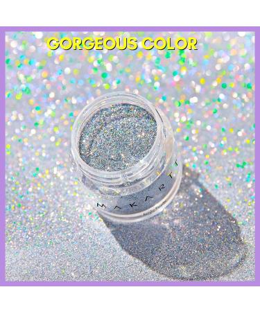 Makartt Grey Fine Glitter Acrylic Nail Powder for Salon-Quality Nails Extension - No Need for Nail Lamp | Shop Now - Buy Online on GoSupps.com