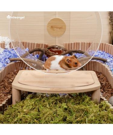 Niteangel Anti-Slide Hamster Wheel Platform - Fits for Niteangel Super-Silent Hamster Wheel | Acrylic Wheel | Wooden Wheel | Cloud Series Hamster Wheel (Medium) - Buy Online on GoSupps.com