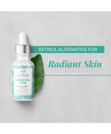 Bakuchiol Plant-Based Retinol Alternative Serum | Nightly Repair for Sensitive Skin | 2 Oz Facial Serum - Buy Online on GoSupps.com