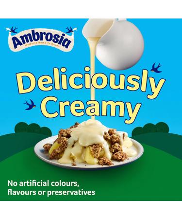 Ambrosia Devon Ready-to-Eat Original Custard Can 400 g (Pack of 1) - Buy Online on GoSupps.com