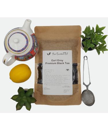 Your ExcellenTEA - Earl Grey Black Loose Leaf Tea - 100g - Buy Online on GoSupps.com