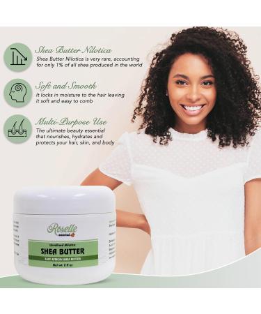 Pure Nilotica Shea Butter - Organic Raw & Unrefined for Hair Face & Body - 8oz - Buy Online on GoSupps.com
