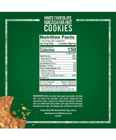 Tate's Bake Shop White Chocolate Macadamia Nut Cookies 7 oz | Gourmet Treats - Buy Online on GoSupps.com