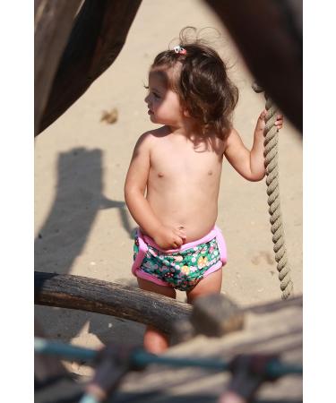 Petit Lulu Cloth Nappy Wrap | One Size (11-35.2 lbs) | Snaps | Washable Diaper Wrap | Made in Europe | Prehistoric Times Print - Buy Online on GoSupps.com