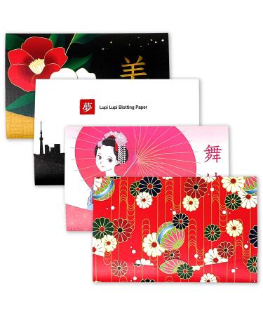 Japaneze Oil Blotting Sheets for Face Blotting Paper 4pk/200 (Traditional)