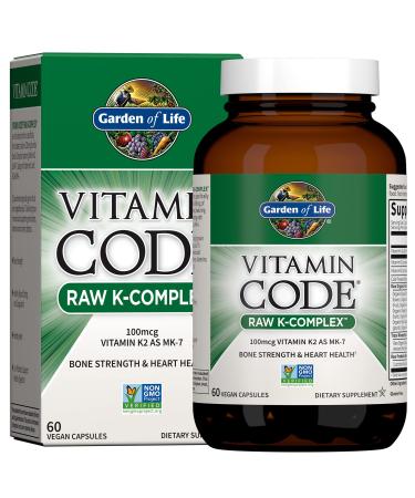 Garden of Life Vitamin Code RAW K-Complex 60 Vegan Capsules