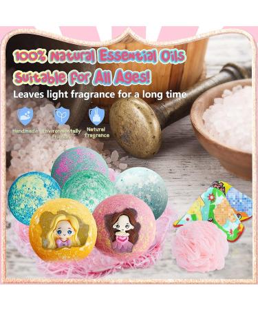 Supbec XXL Organic Princess Bath Bombs for Kids with Surprise Inside | 6 Pcs 5 OZ Gift Set Rich in Essential Oils - Perfect for Dry Skin Moisturizing | Ideal Gifts for Girls - Buy Online on GoSupps.com