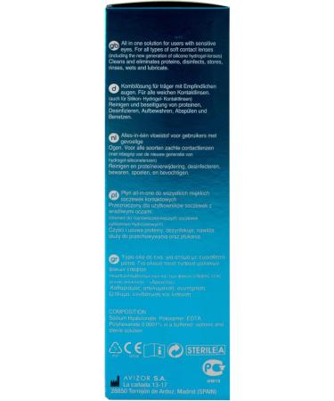 Avizor Unica Sensitive 2x350ml - Best Solution for Cleaning & Disinfecting Soft Contact Lenses | International Shipping Available - Buy Online on GoSupps.com
