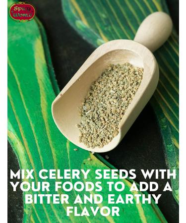 Spicy World Whole Celery Seeds 10oz Resealable Bag (Pack of 1) - Buy Online on GoSupps.com