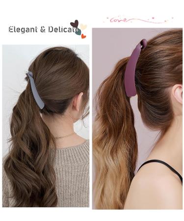 Eyegla 6-Piece Tall Banana Hair Clip Set Colorful Non-Slip Ponytail Holders for Thick Hair | Perfect for Women & Girls - Buy Online on GoSupps.com