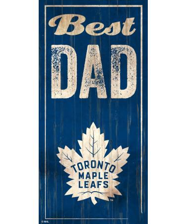 Fan Creations NHL Toronto Maple Leafs Unisex Best Dad Sign Team Color 6" x 12"