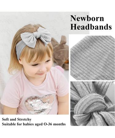 Newborn Baby Girl Headbands - Soft and Cute Hair Bands for Baby Girls (6pcs-D) - Buy Online on GoSupps.com