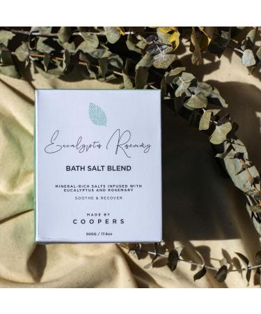 Buy Made by Coopers Eucalyptus Rosemary Bath Salt Blend (500g) - Soothing Essential Oils for Relaxation | International Shipping Available - Buy Online on GoSupps.com